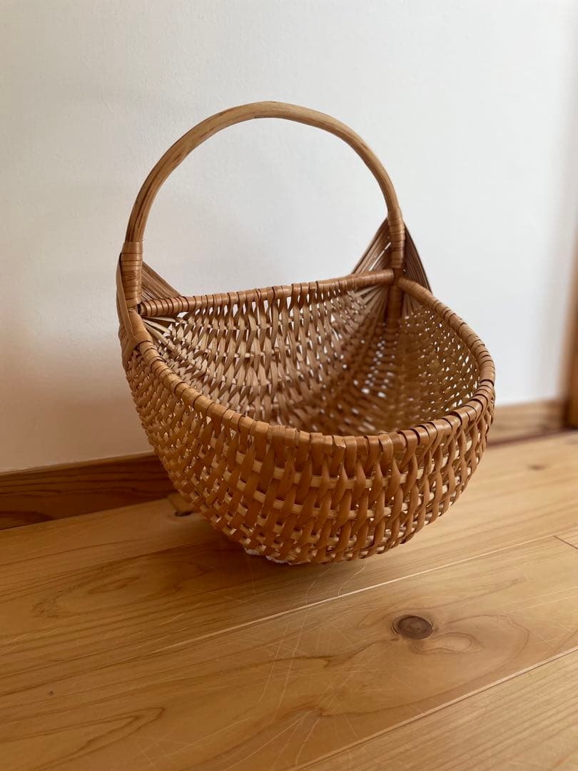 ラトビア　ウォールバスケット　カゴアミドリ ラトビア ウォールバスケット