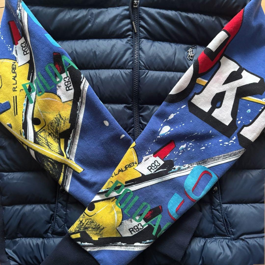 ポロラルフローレン ダウンジャケット スキー 切替 メンズ S