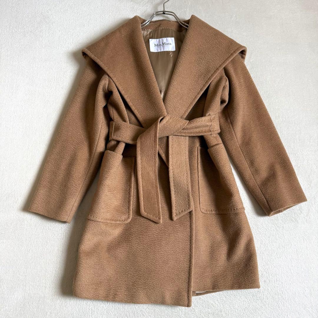 MAX MARA 白タグ RIALTO リアルト コート キャメル100% - メルカリ