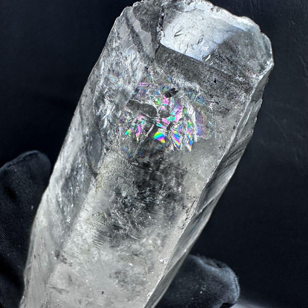 爆アレ❗️虹☆ブラックガーデンクォーツポイント ヒマラヤ水晶共生超