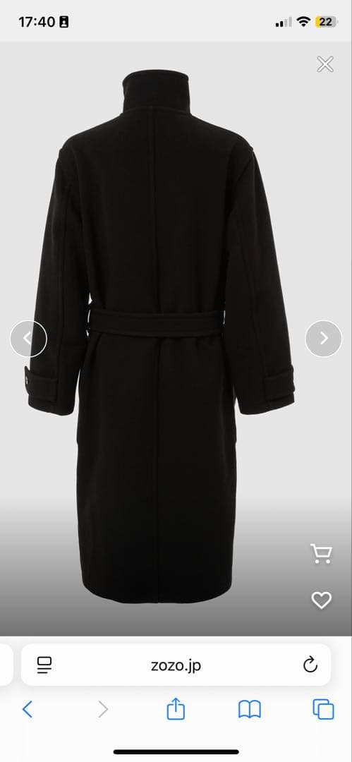 山*田様 LEMAIRE 25aw wrap coat 正規品 サイズS ルメー LEMAIRE - 【再販売通知受付可能】Wrap Coat | ACRMTSM ONLINE STORE