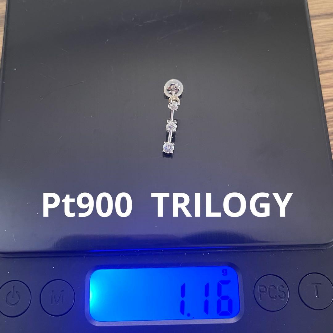 片耳　Ptダイヤモンドピアス トリロジー 楽天市場】ダイヤモンド トリロジー ラインピアス 18金 18K K18 10金