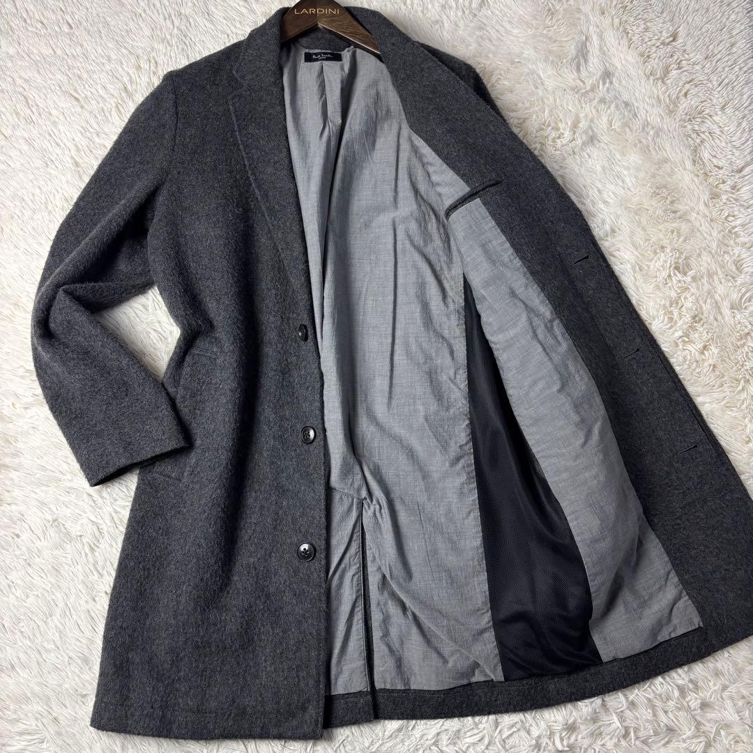 (美品) ポールスミス チェスターコート ウール グレー Paul Smith（ポール・スミス） ウールツイード チェスターコート