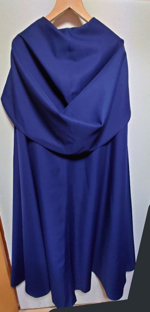 ATELIER BOZ フードロングマント ネイビー×パープル 美品 - メルカリ