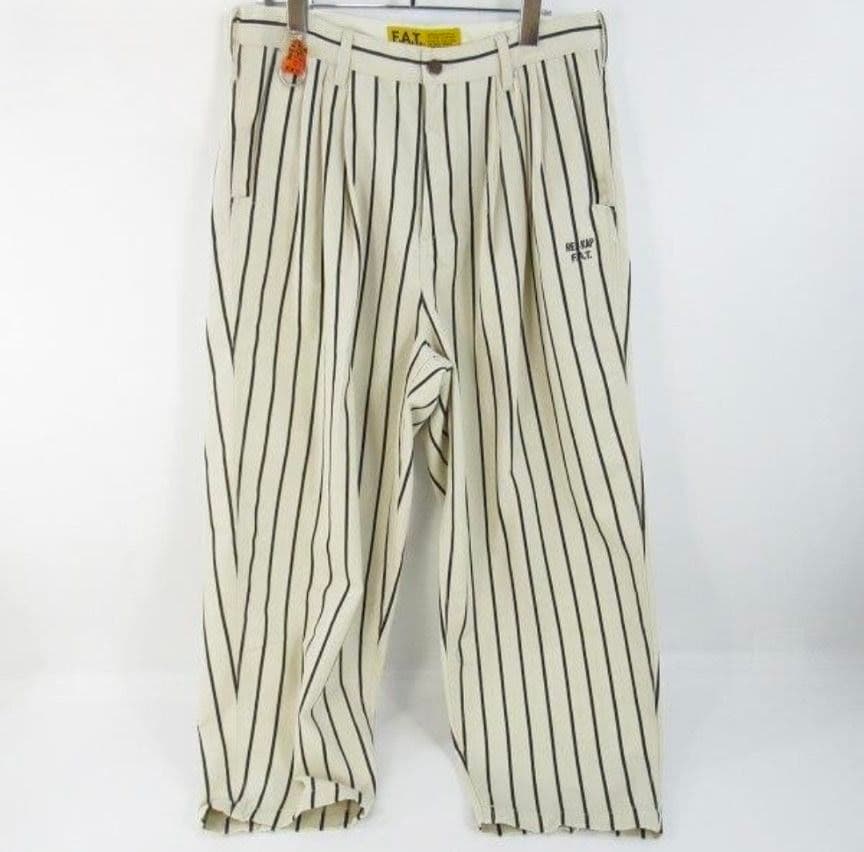 板*僧様 RED KAP×FAT/ THREEKAP/ストライプ パンツ/TIT SHELLTER ONLINE SHOPは FAT(エフエーティー)正規取扱 / THREEKAP