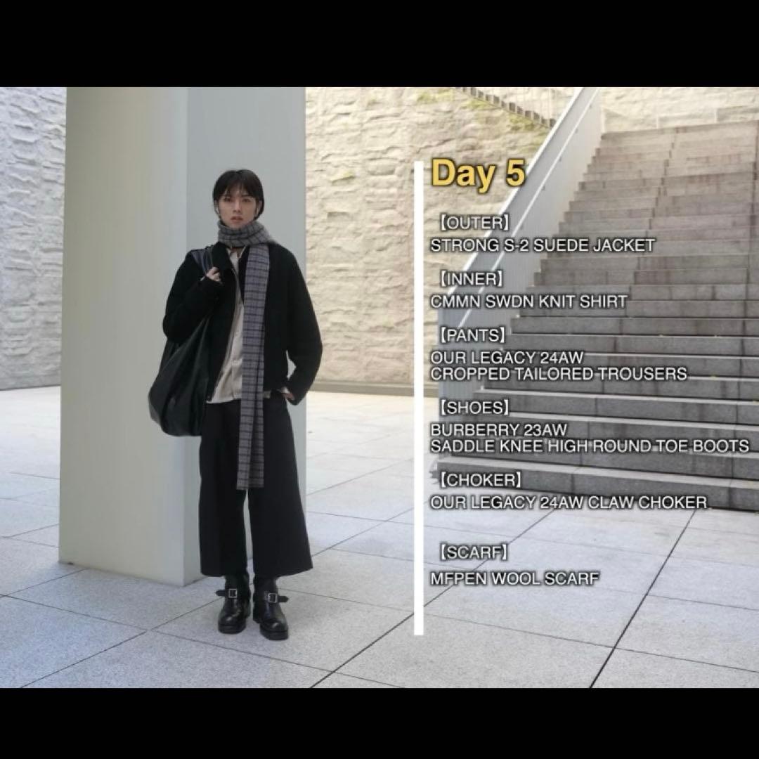 新品】MFPEN WOOL SCARF ブルー OUR's 深水光太さん着用