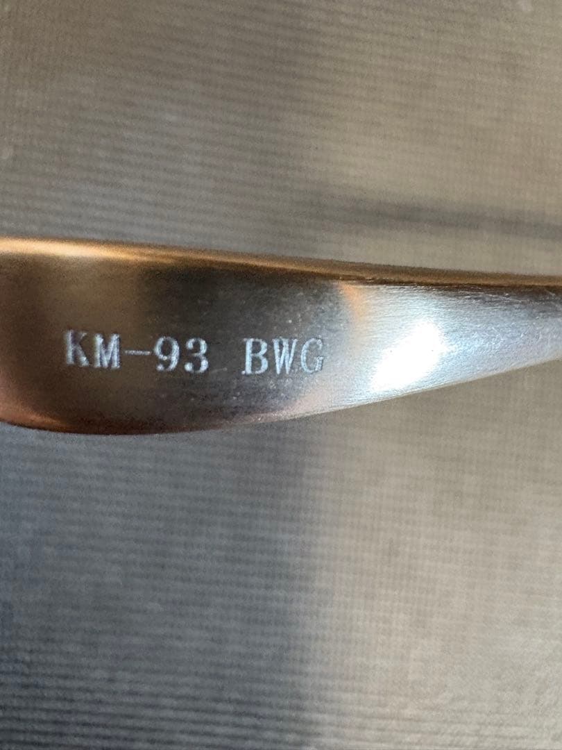 極上美品 金子眼鏡KM-93 メガネ BWG フルチタン