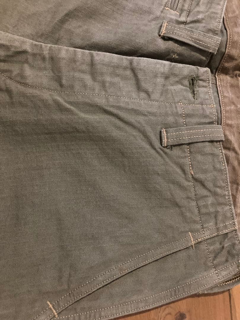 フリーホイーラーズ M-1942 TROUSERS 32 x 34 OLIVE