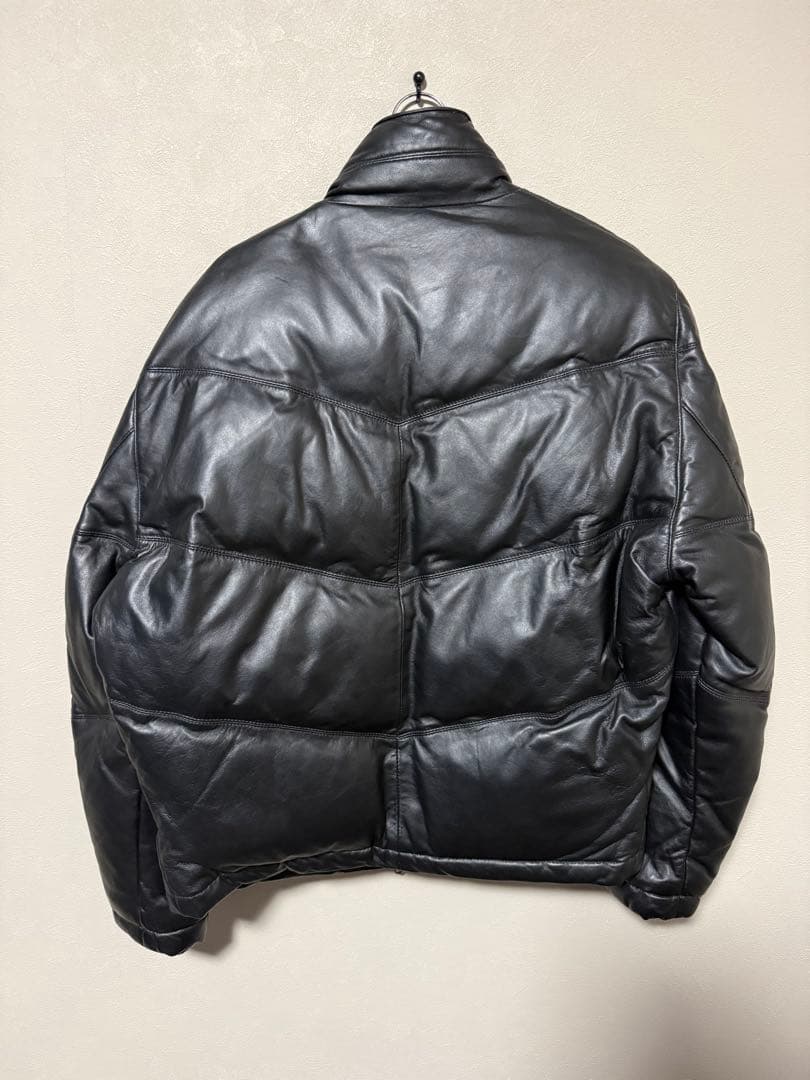 Licorice リコリス ダウンジャケット M レザー 羊革 ラムレザー 黒