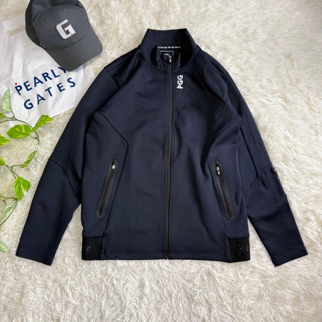 パーリーゲイツ】極美品 セットアップ ネイビー 5サイズ pgg メンズ