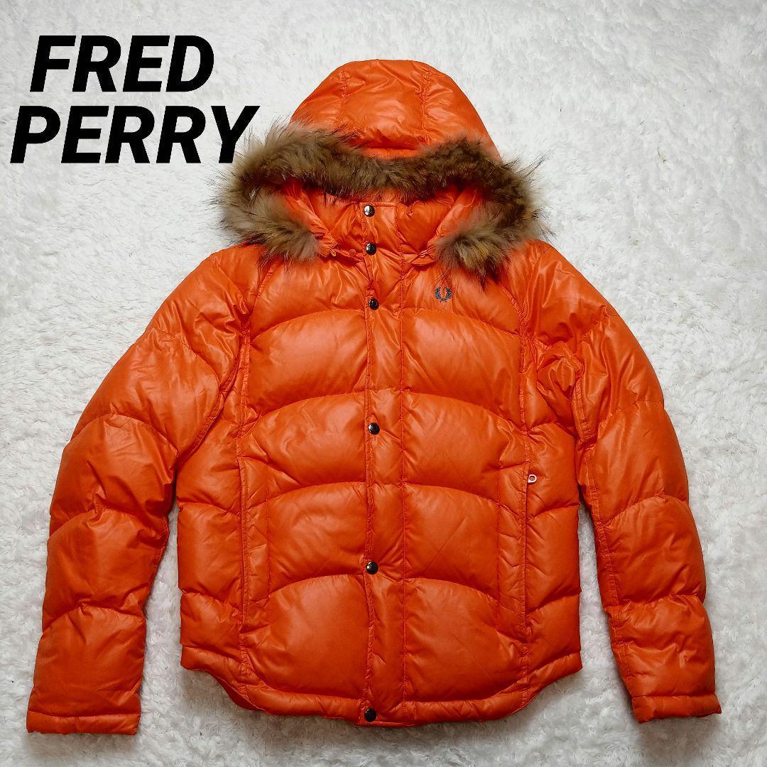 レア♪ フレッドペリー ダウンジャケット フェザー 刺繍ワンポイント