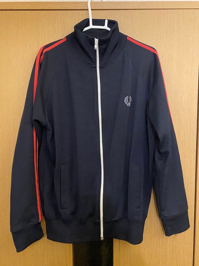激レア】フレッドペリー ポルトガル製 ジャージ Mレッド ネイビー 刺繍