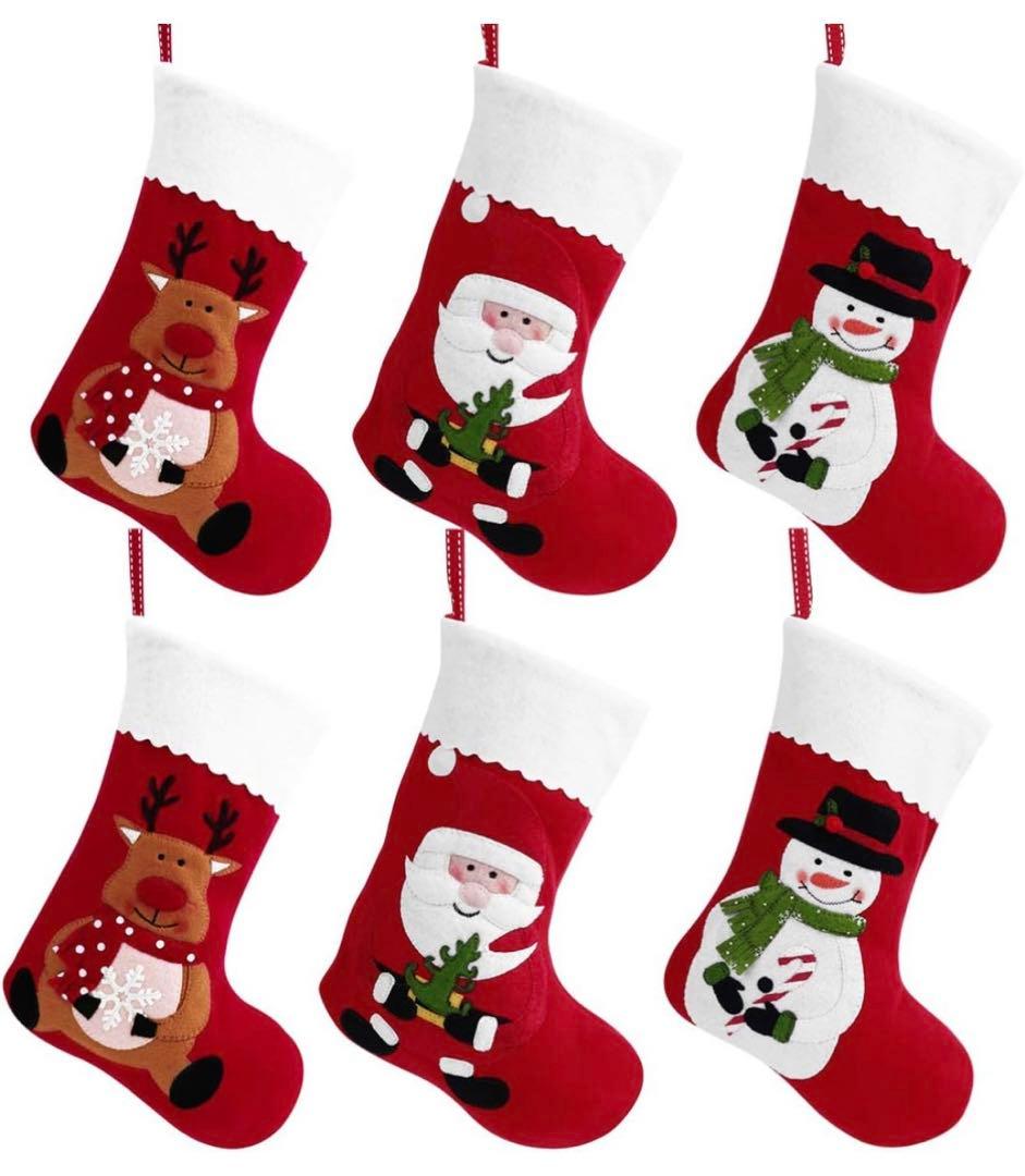 クリスマス 靴下 サンタクロース 雪だる クリスマス 靴下 ソックス サンタ Amazon | LEDMOMO 6PCS クリスマス 靴下 サンタクロース 雪だる