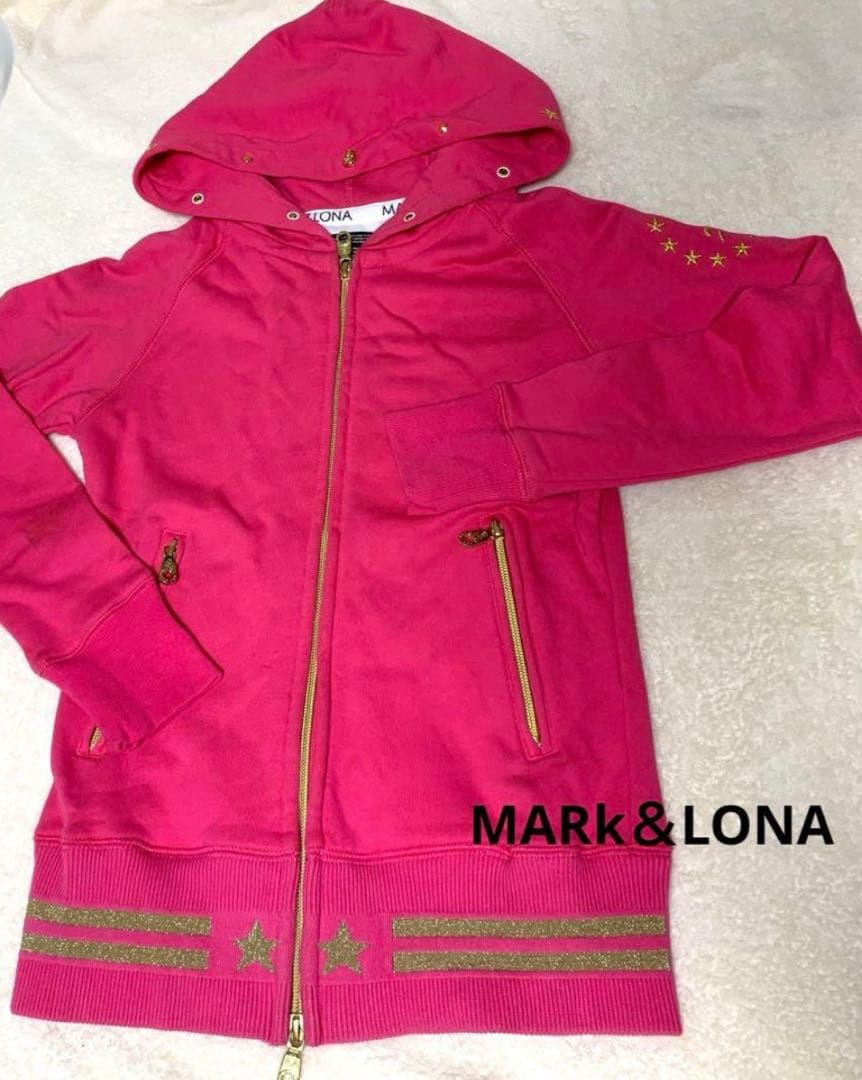 MARK&LONA フード付きピンクジャケット 中古・古着通販】MARK&LONA (マークアンドロナ) ゴルフ Gaze