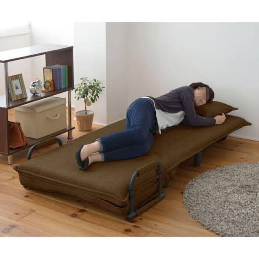 新品未使用箱不良 山善 ソファーベッド 1人掛け SFB-80S（DBR） - メルカリ