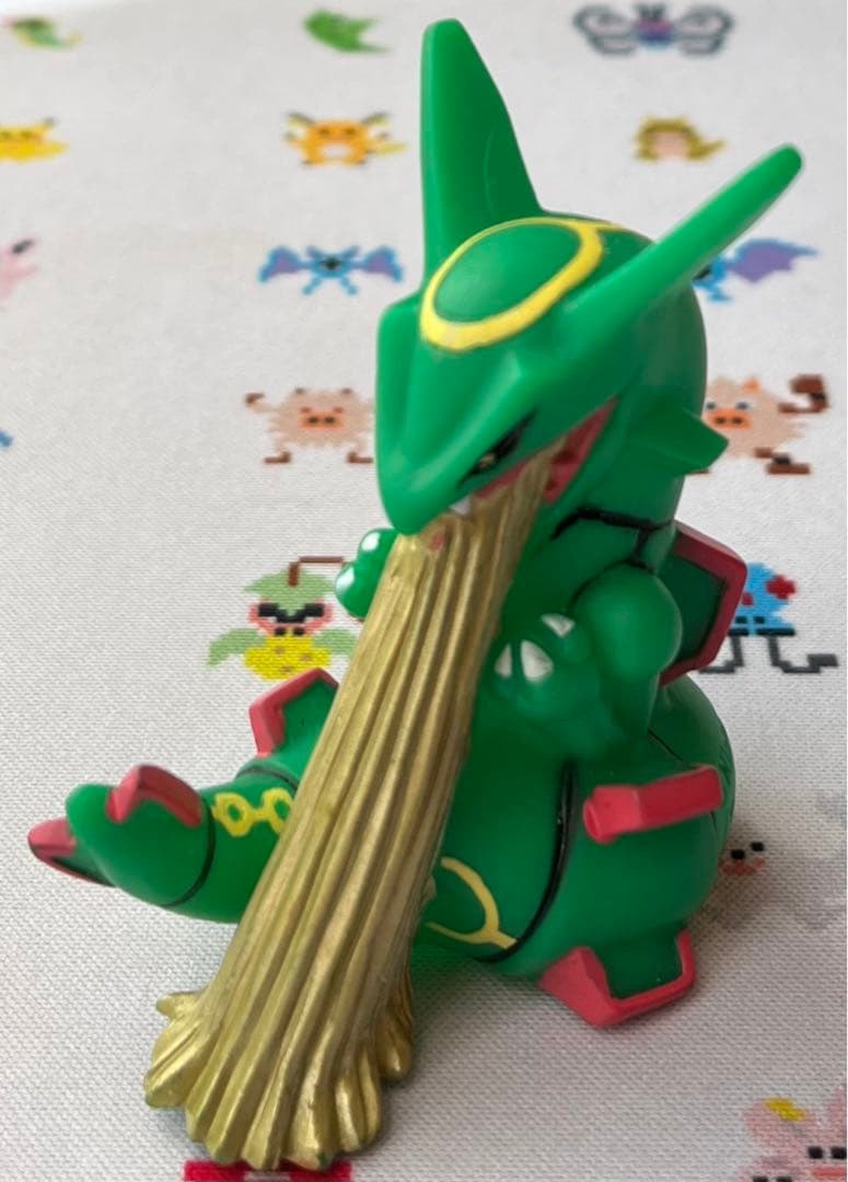 ポケモン 指人形 レックウザ キメわざ 中古 ポケモンキッズ ソフビ