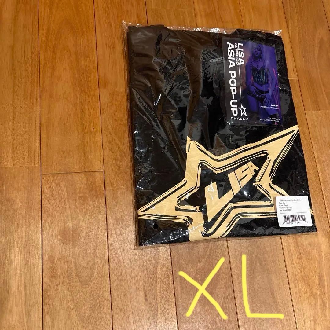LISAリサTシャツ XL 新品未開封blackpinkポップアップグッズ - メルカリ