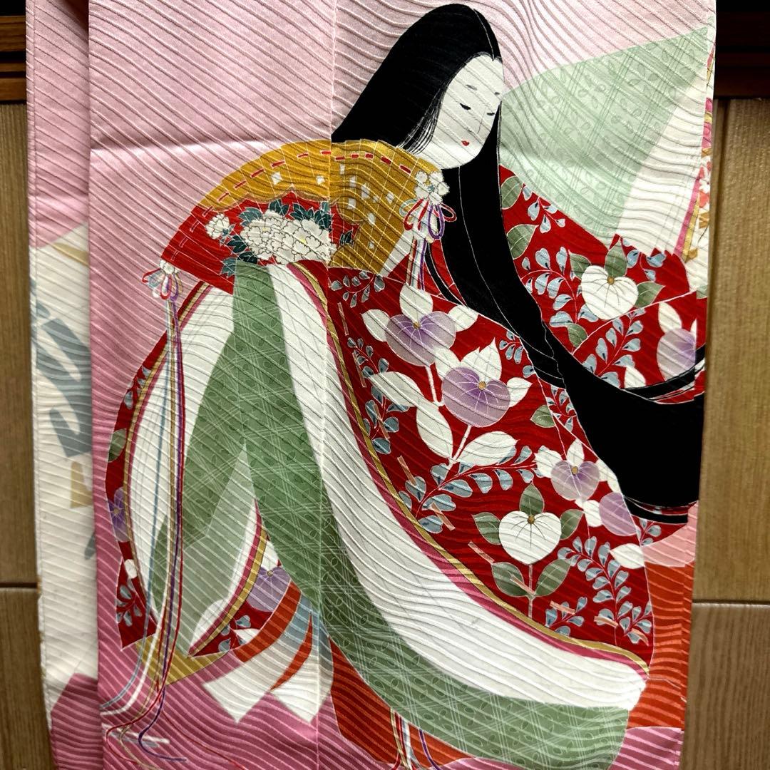 七五三 女の子 作家物 落款入り7歳 祝着 四つ身 逸品 長襦袢付き