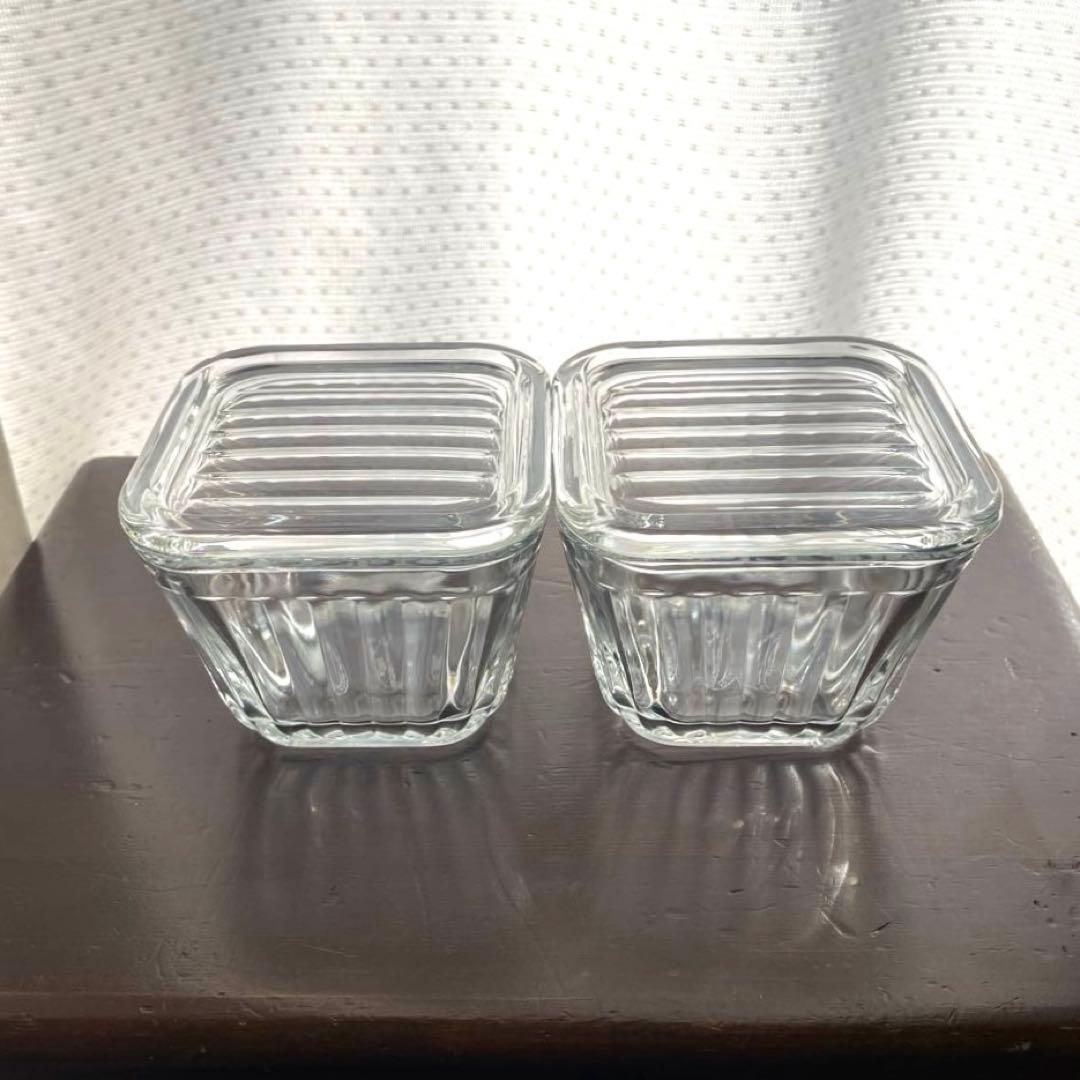 アンカーホッキング ガラスジャー キャニスター スクエア 2Pセット