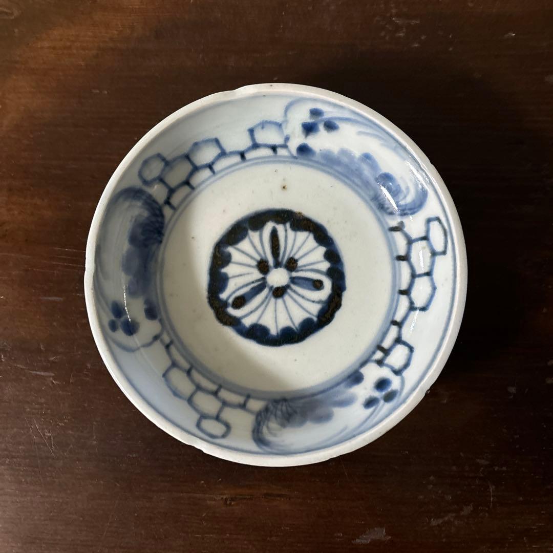 古伊万里膾皿 5点(窯傷有り)なます皿 古道具 アンティーク 検:白洲正子