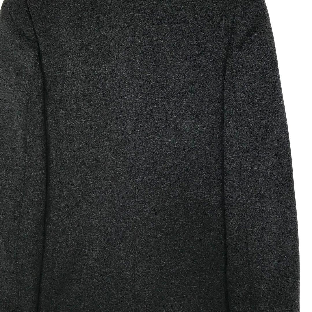 ジョルジオアルマーニ ステンカラーコート ブラック M ノーカラー