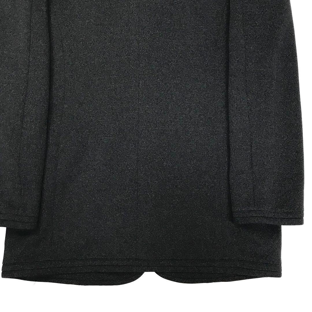 ジョルジオアルマーニ ステンカラーコート ブラック M ノーカラー