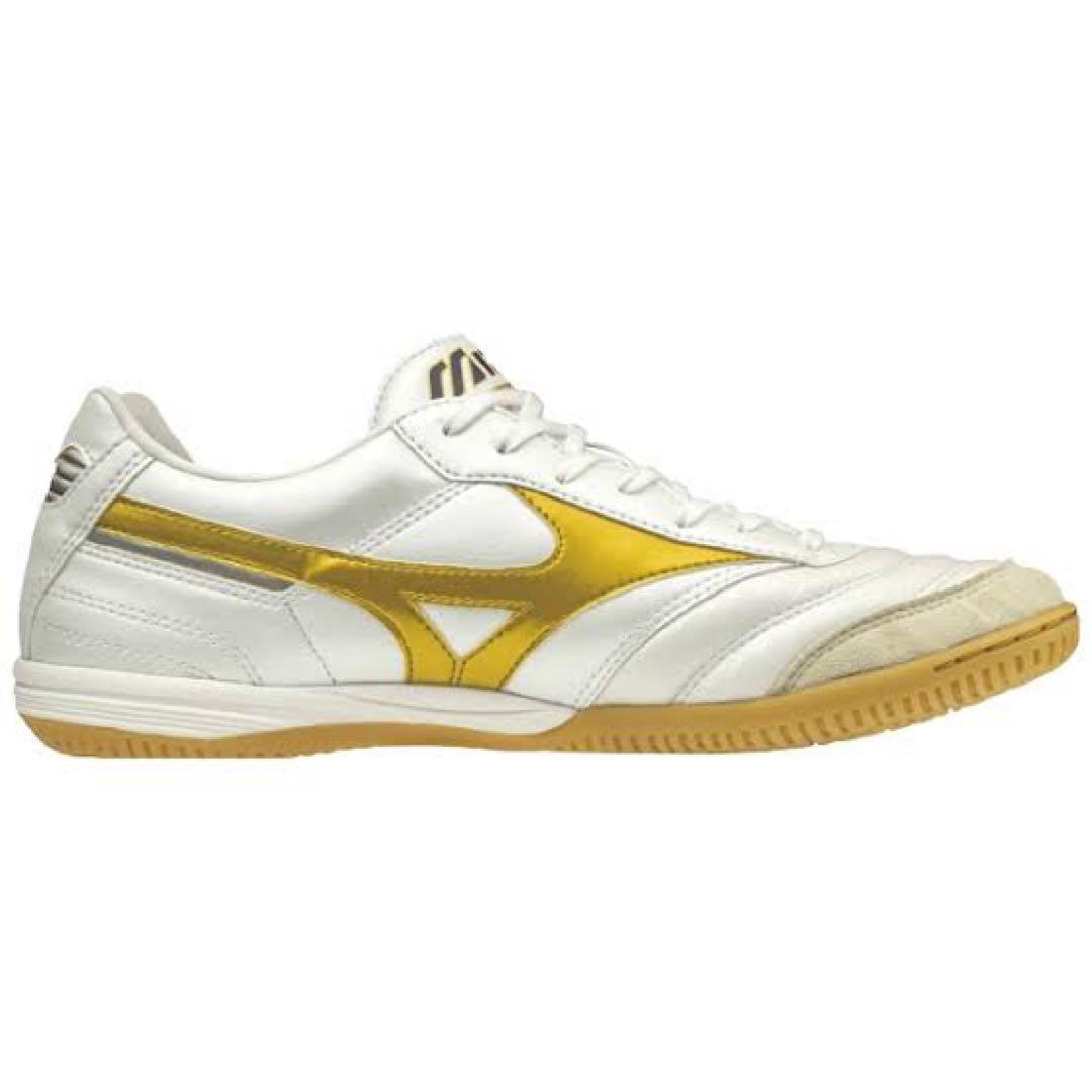 【限定品】MIZUNOモレリアin ホワイト×ゴールド　26.0cm