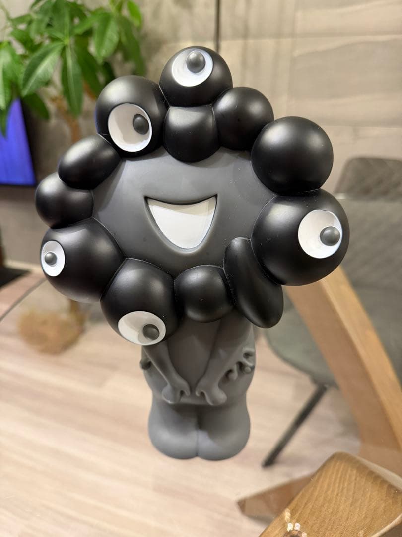 ミャクミャク ソフビ 貯金箱 ブラック モノクロ 新品 EXPO2025 万博