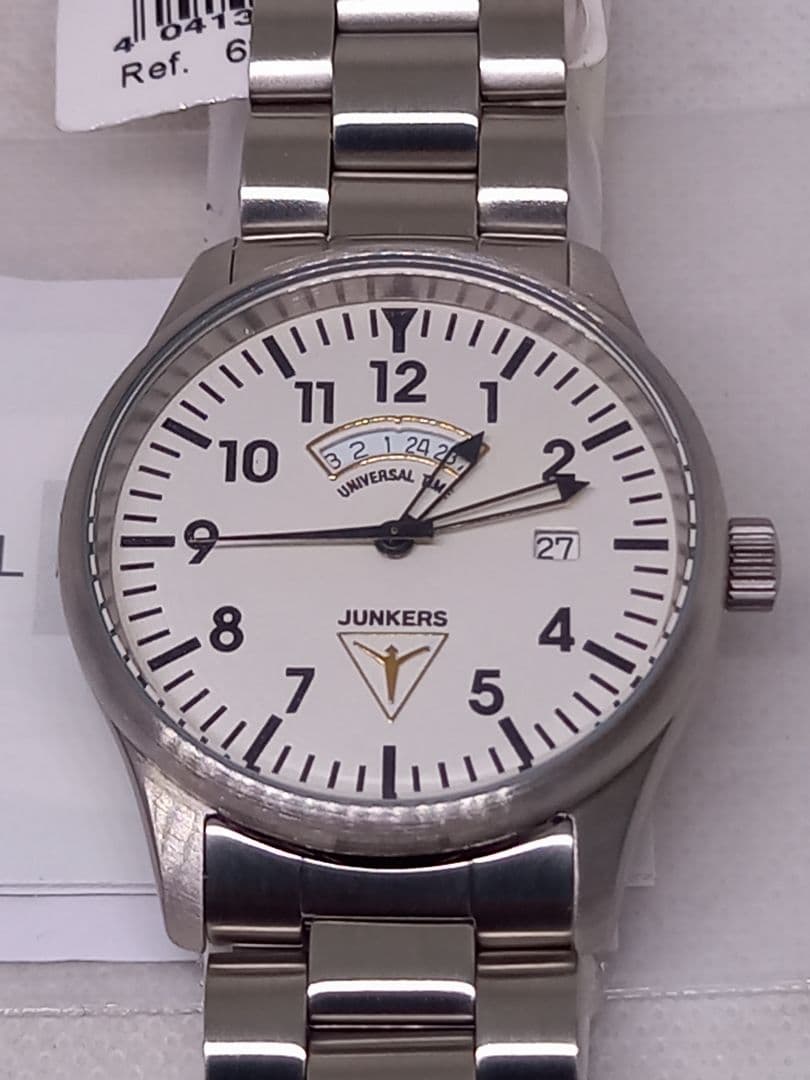 JUNKERS　 GMT　デイト　腕時計 パイロット新品未使用 楽天市場】マルセロC ネットウノ3 GMT 300m防水ドイツ時計 自動巻き