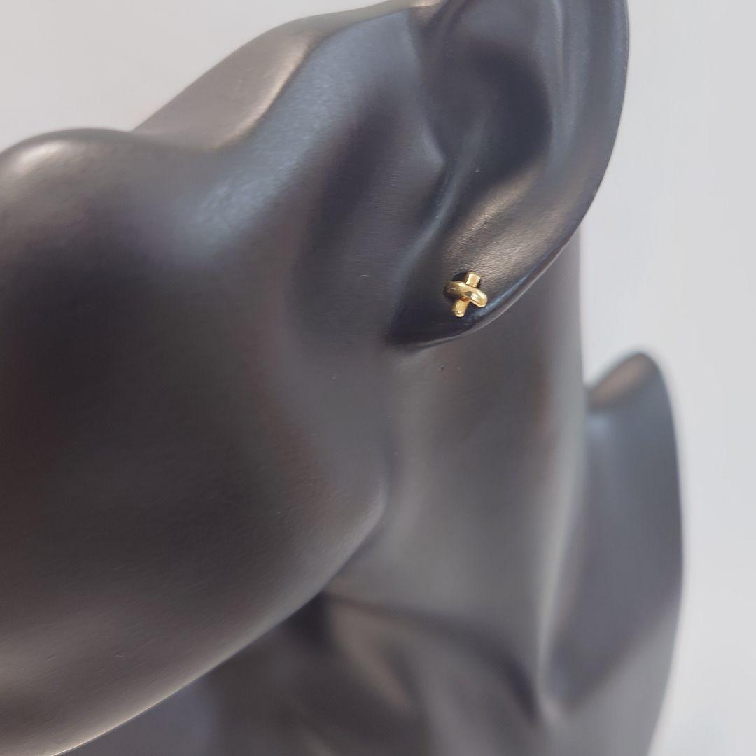 TIFFANY ティファニー K18 クロスステッチ ピアス 片耳用 6469 - メルカリ