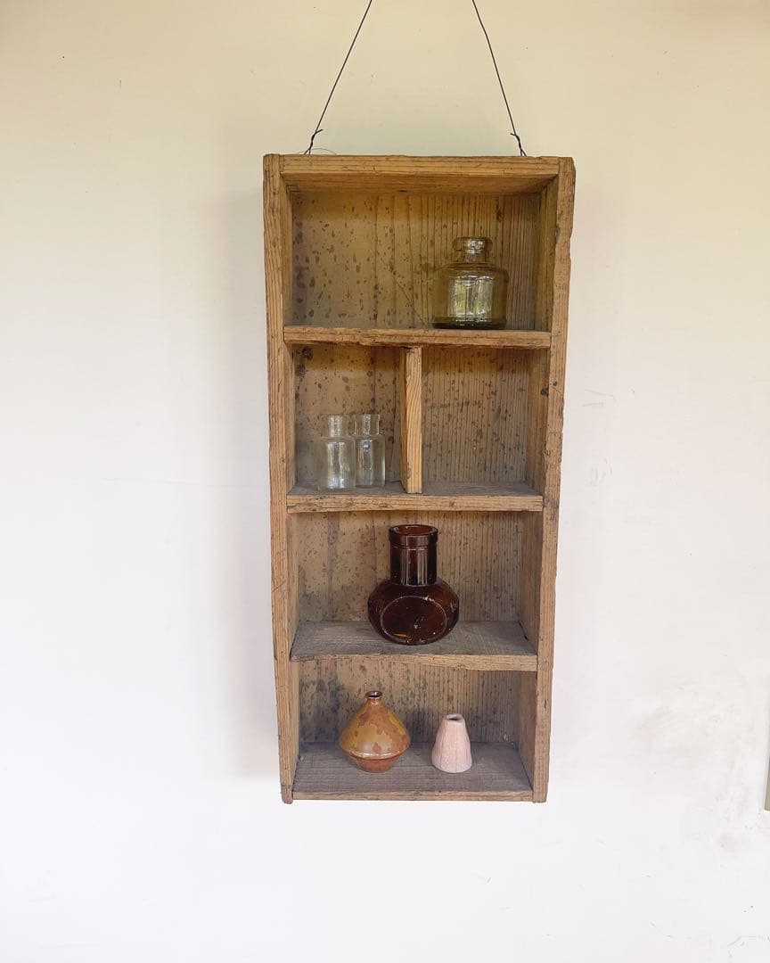 古道具　壁掛け　棚 AJIのある古材ウォールシェルフ 仕事の跡シリーズ 壁掛け 棚 棚板