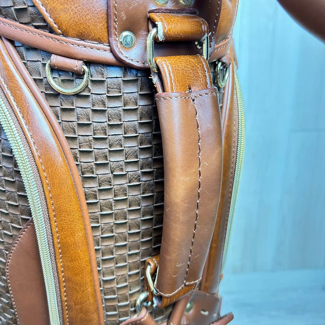 高級感】マジェスティ ゴルフキャディバッグ ブラウン MJ 美品！豪華！