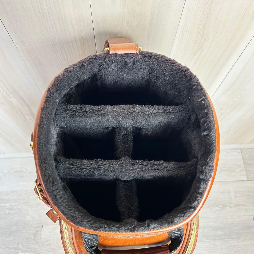 高級感】マジェスティ ゴルフキャディバッグ ブラウン MJ 美品！豪華！