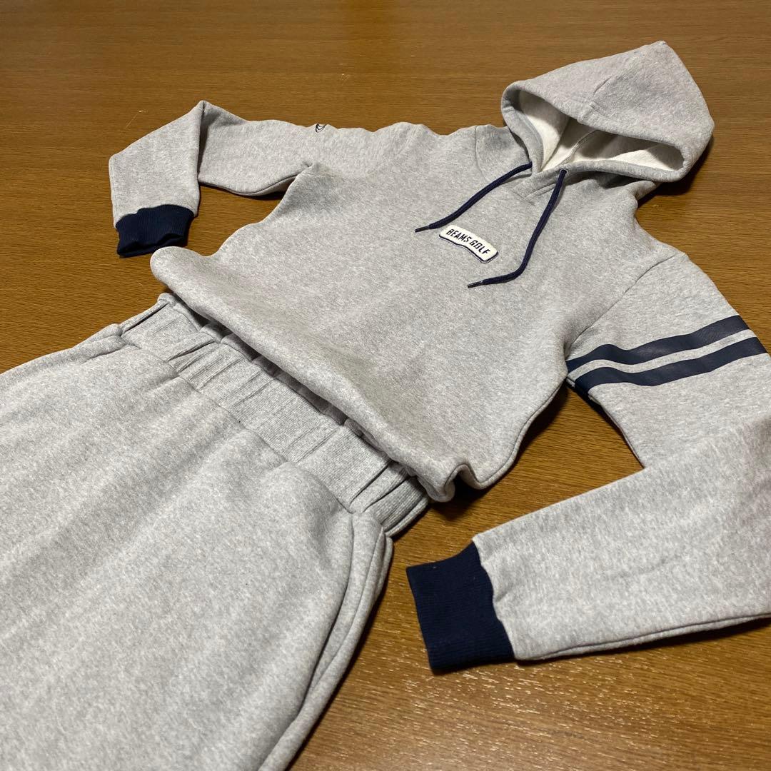 ビームス ゴルフ ワンピース パーカー フーディ グレー 秋冬 サイズM