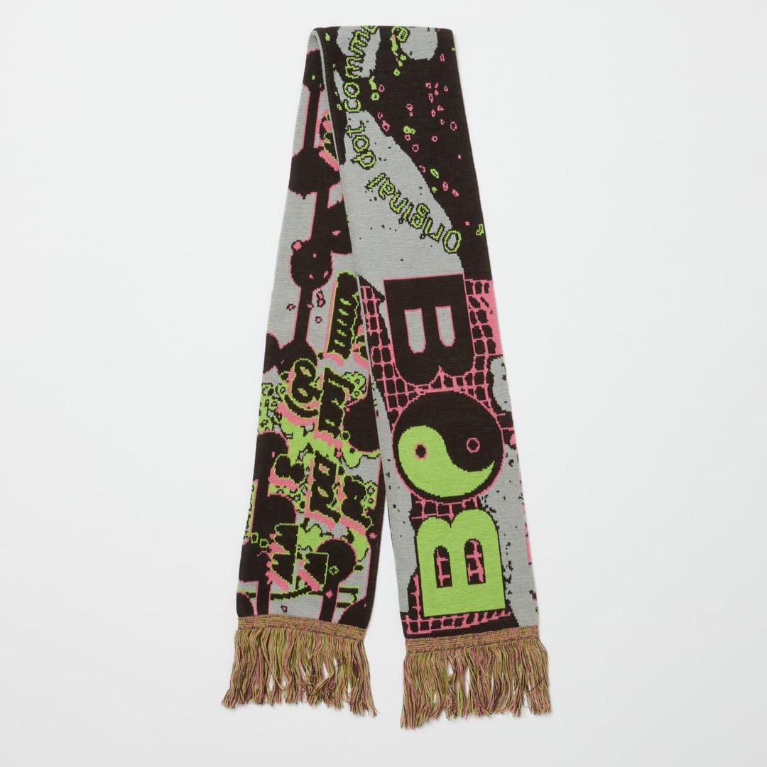 baloriginal フリンジ付きマフラー AIC. マフラー ストール ミックスカラーバルキーフリンジマフラー