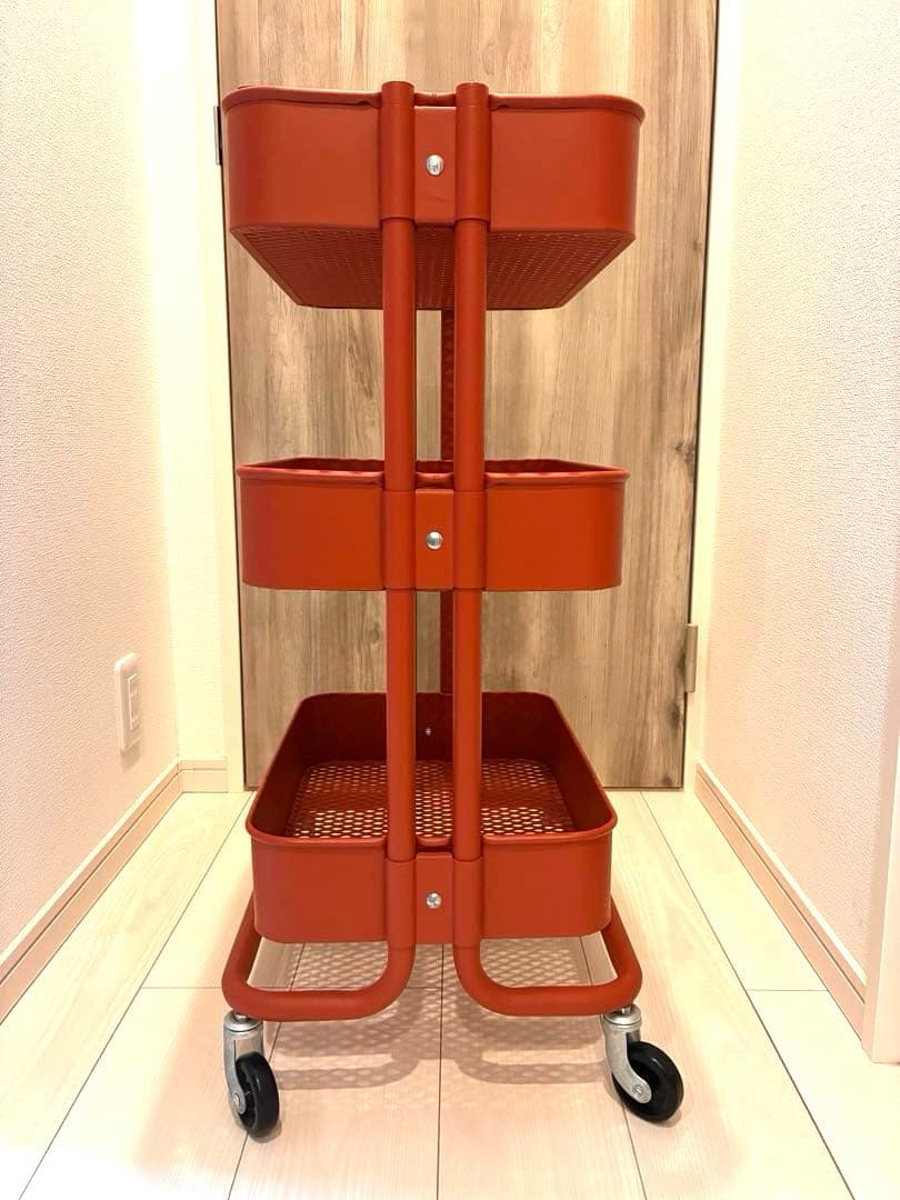 レア廃盤色！】IKEAワゴン ロースコグ オレンジ - メルカリ