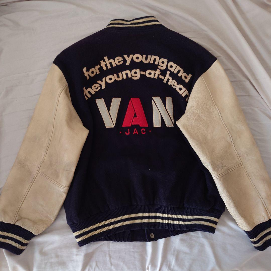 超希少 VAN JACKET スタジャン ネイビー L マイケル・ジャクソン