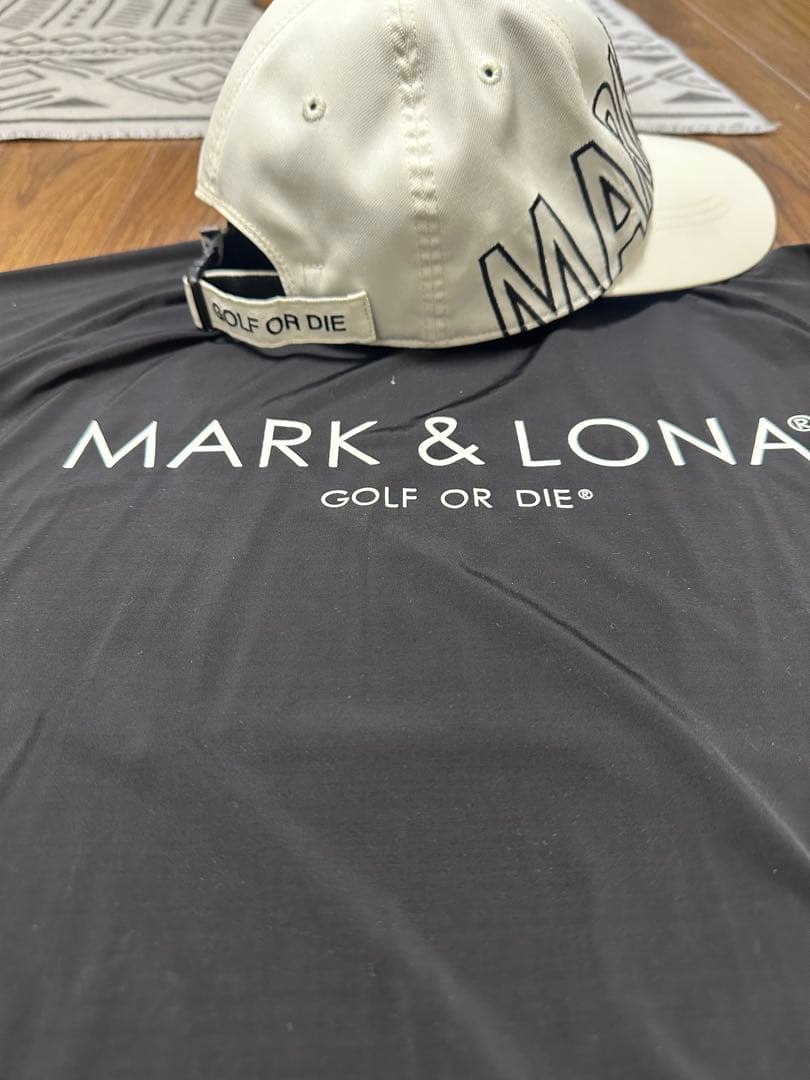 MARK & LONA ブラック長袖シャツ&キャップ