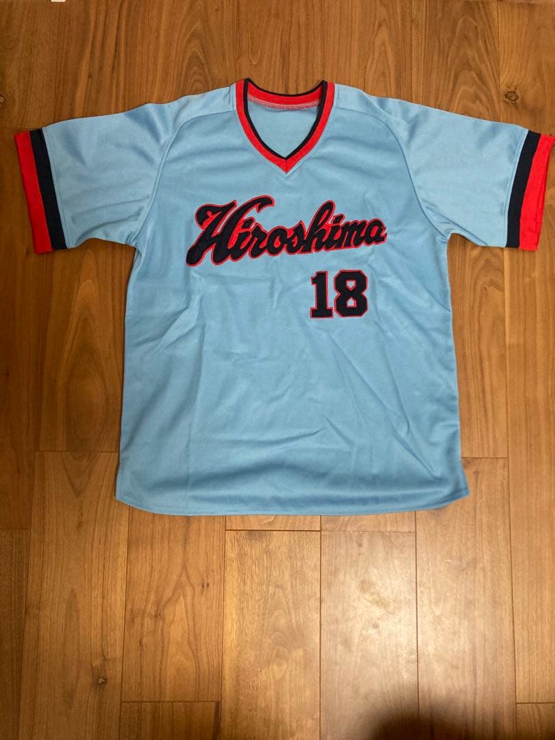 広島東洋カープ　復刻ビジターユニフォーム　前田健太　森下暢仁 18 Lサイズ 広島東洋カープ 復刻ビジターユニフォーム 前田健太 森下暢仁 18 M