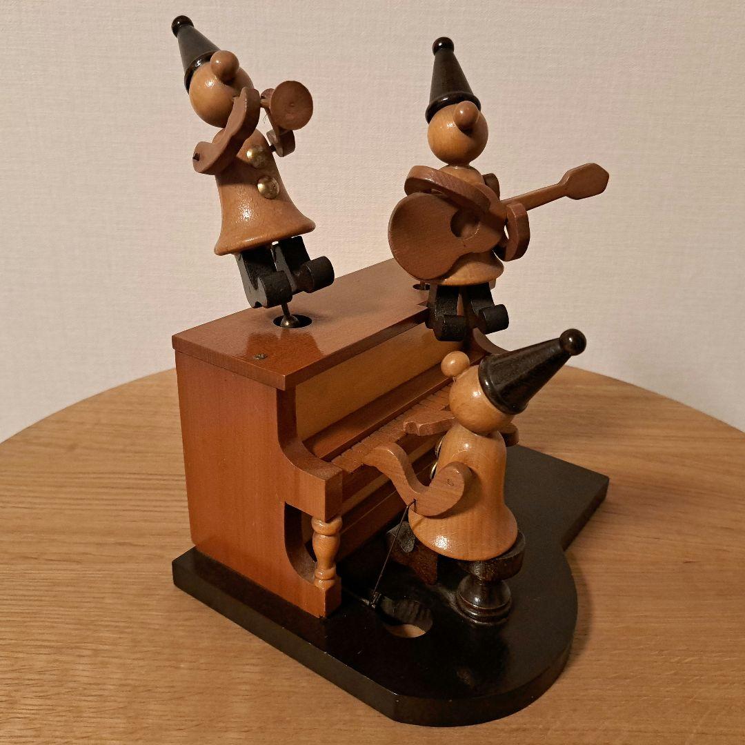 サンキョー 木製からくりオルゴール 3人の音楽隊 - メルカリ