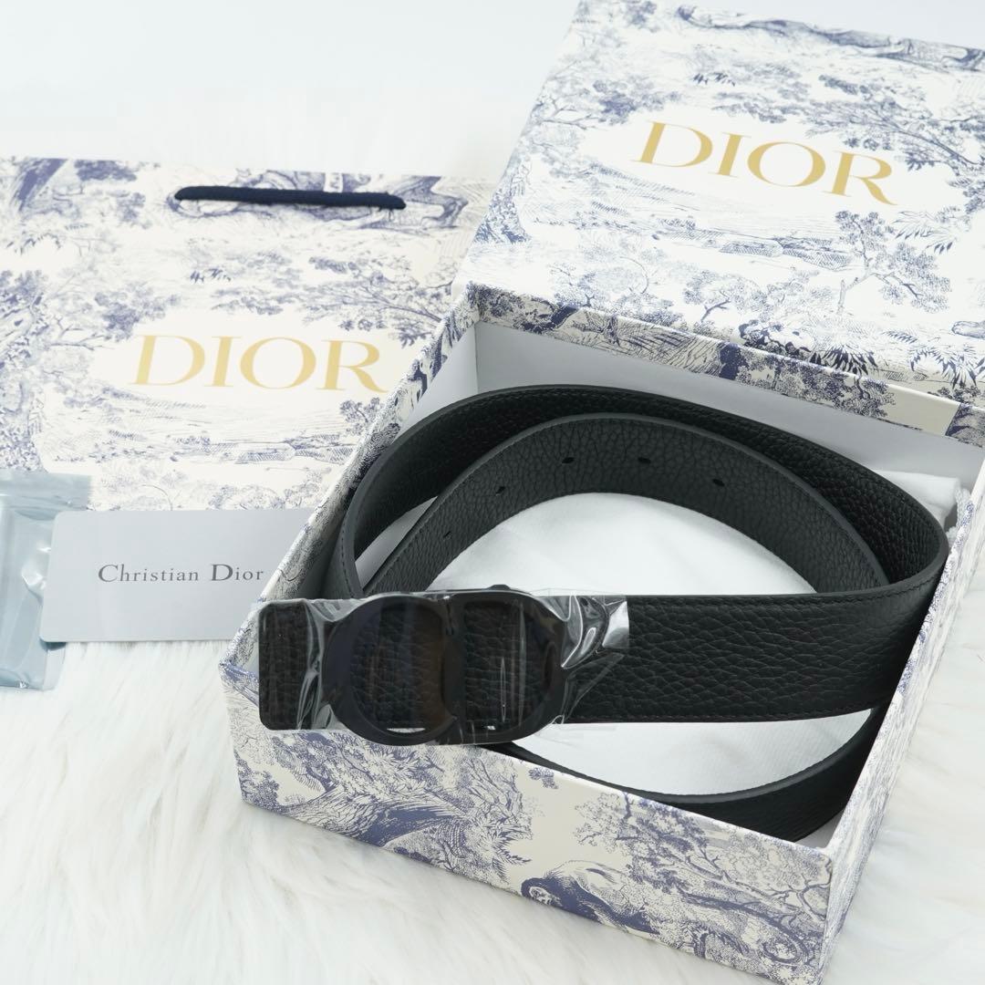 未使用品　箱・カード付き　Christian Dior ベルト　CDロゴグラム Dior HOMME ディオール・オム CDロゴ ブランドオフ DIOR レザー ベルト