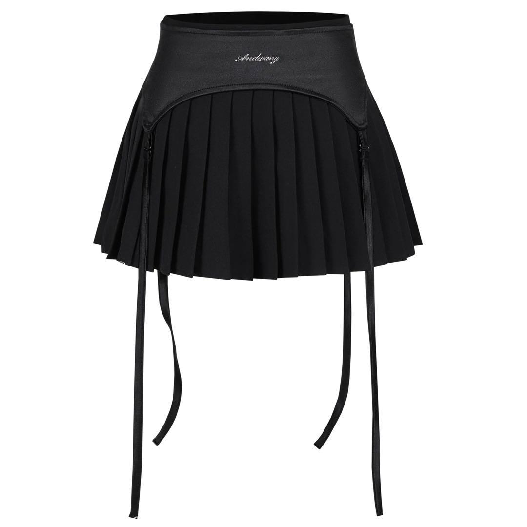 ANDWANG AND Garter mini skirt (black) M