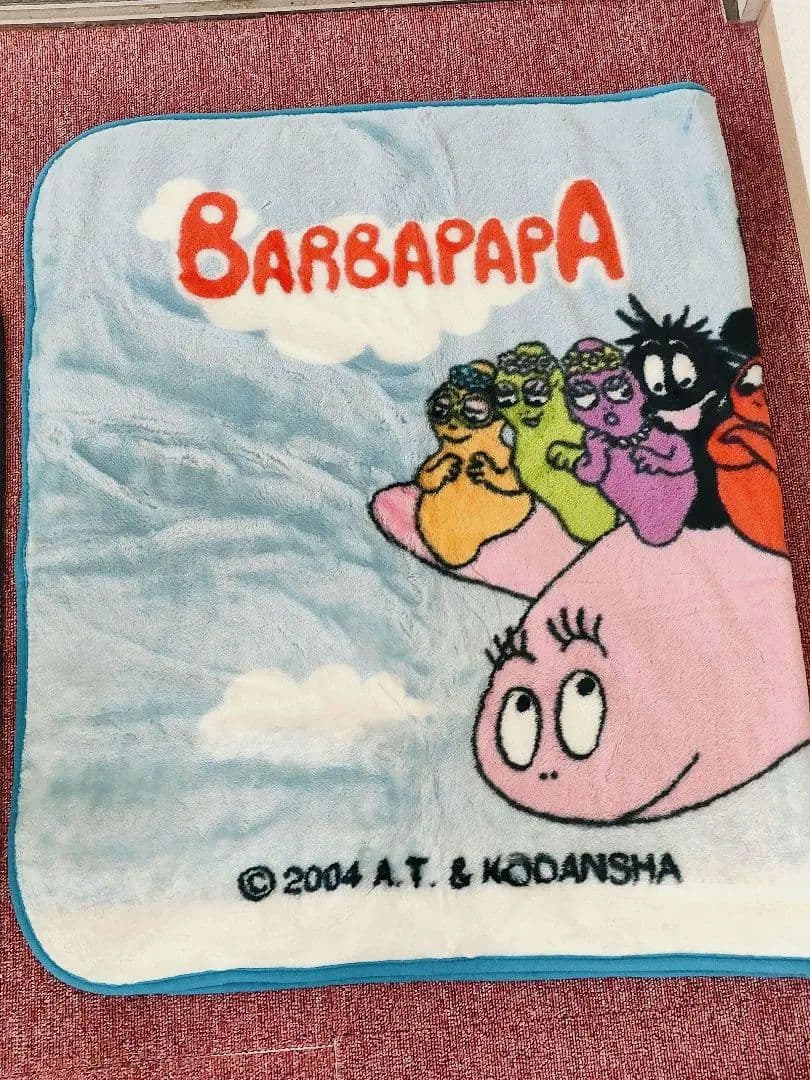 新品未使用品】バーバパパ ひざかけ 飛行機 2000年製 ソニープラザ