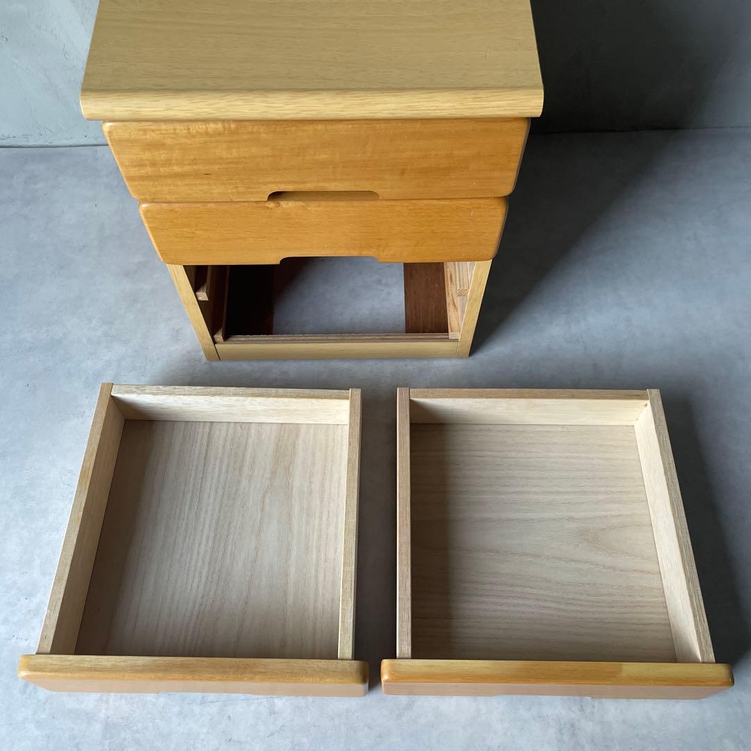 木製 4段チェスト 小さめ箪笥 サイドボード ナイトテーブル 小抽斗