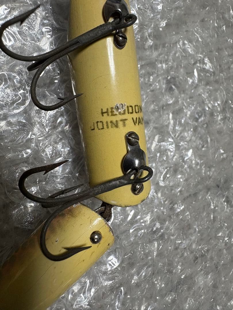 ヘドン ジョイントバンプ ウッド 1950s 金目 オールドルアー 希少