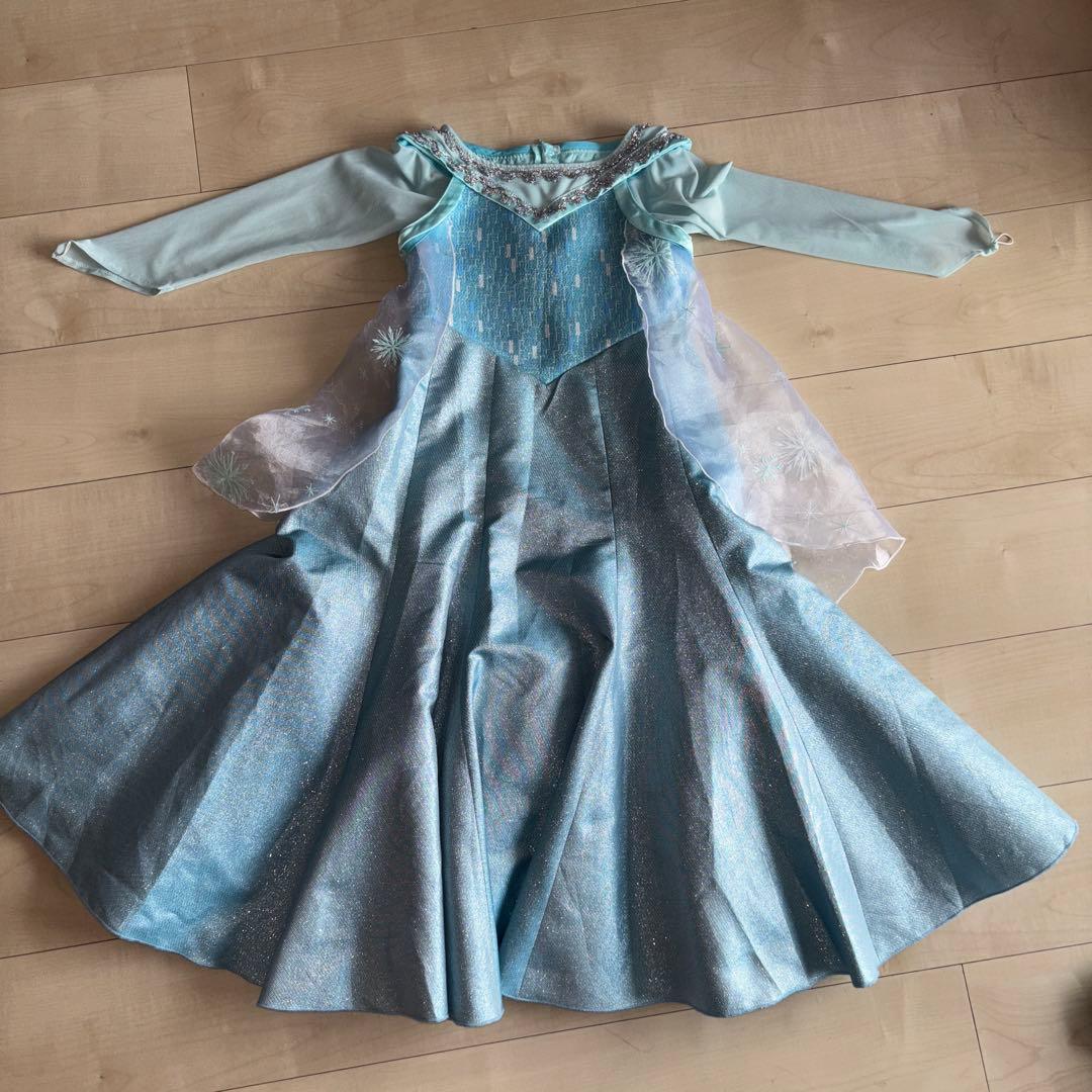 エルサ　ドレス　120cm ビビディバビディブティック ビビディバビディブティックエルサレス ディズニーアナと雪の女王