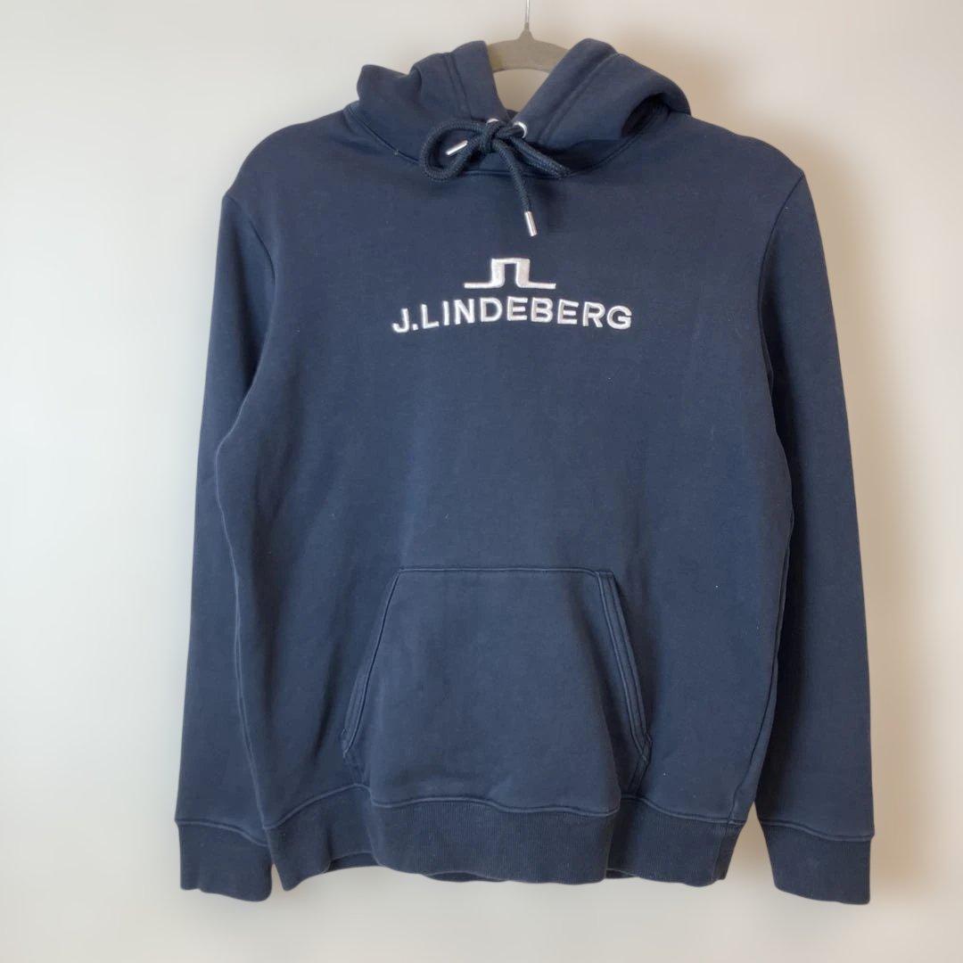 J.LINDEBERG ネイビー フーディー パーカー ゴルフ Mサイズ - メルカリ