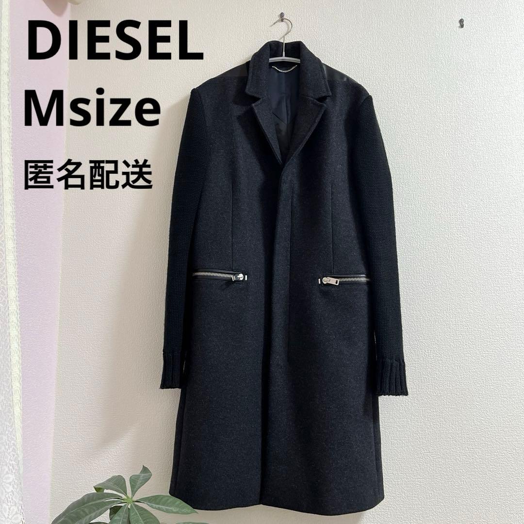 極美品】DIESELBLACKGOLDチェスターコートスタッズ36