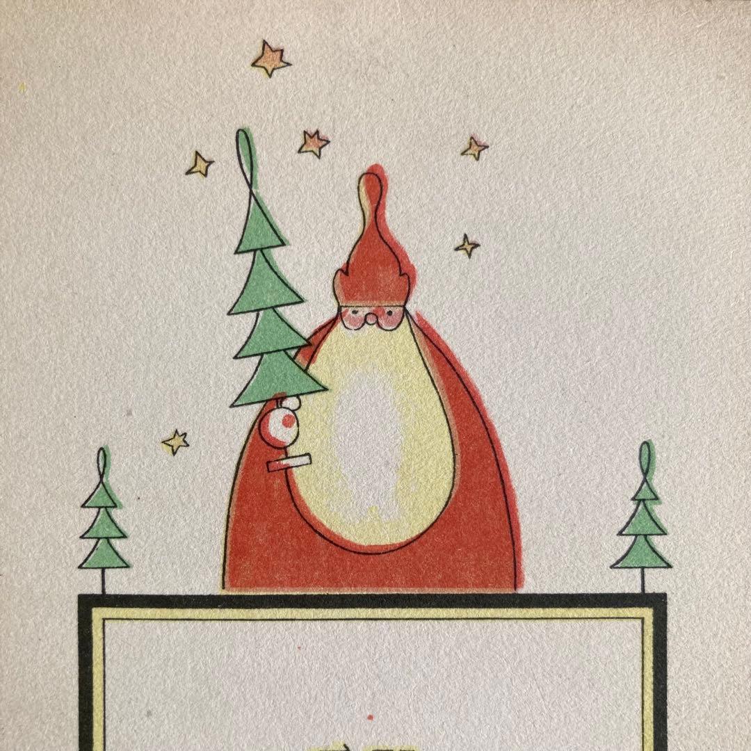 アンティークフレームC☆1920年代超希少なエイナルネイマンのサンタ