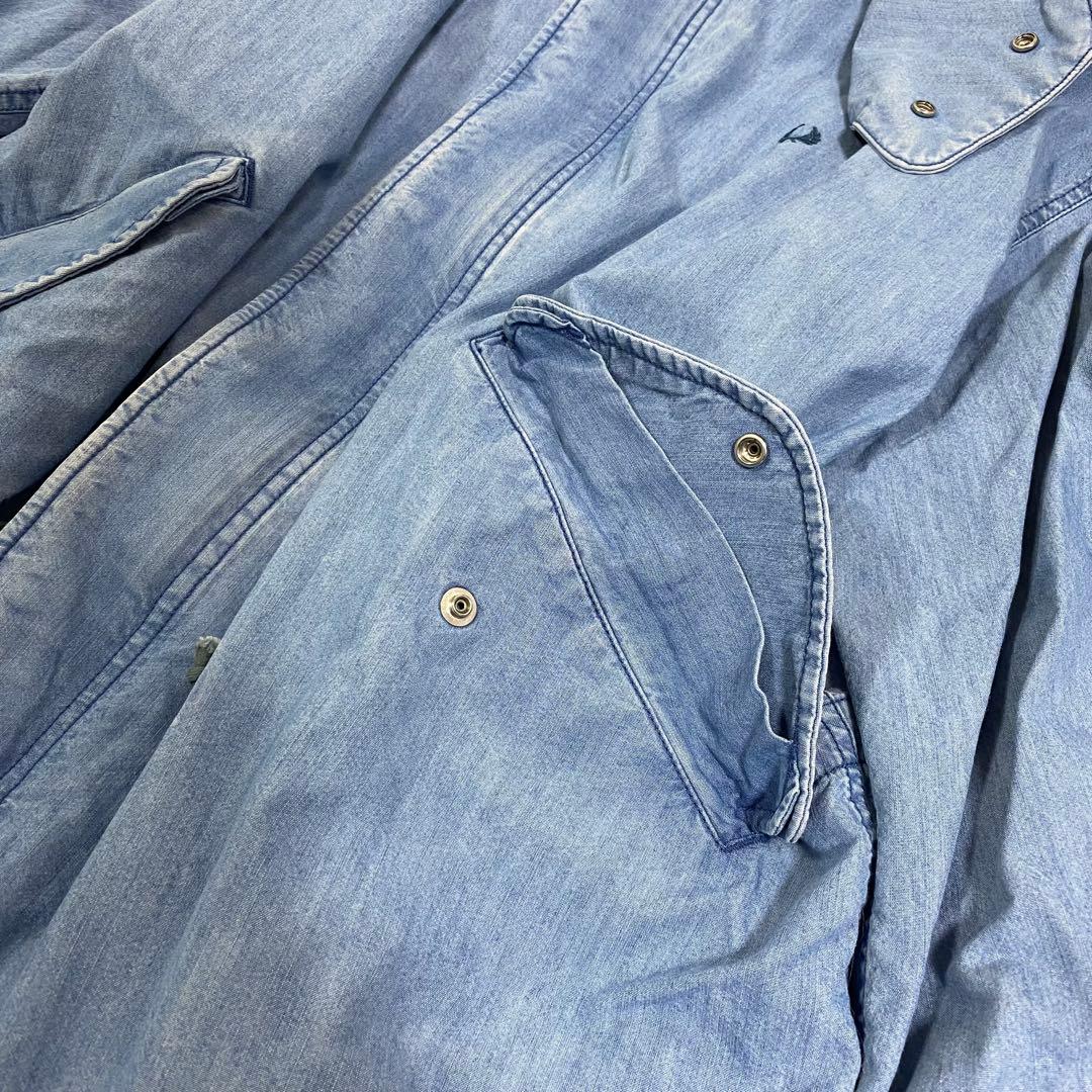 フレッドペリー デニム モッズコート フード付き ワンピース 羽織り